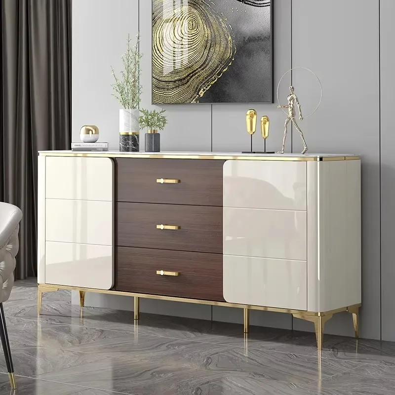Super Long High Contemporary 2 Door 3 Drawer Buffet Dining Table Dining Room Furniture Stylish Wooden Cupboard