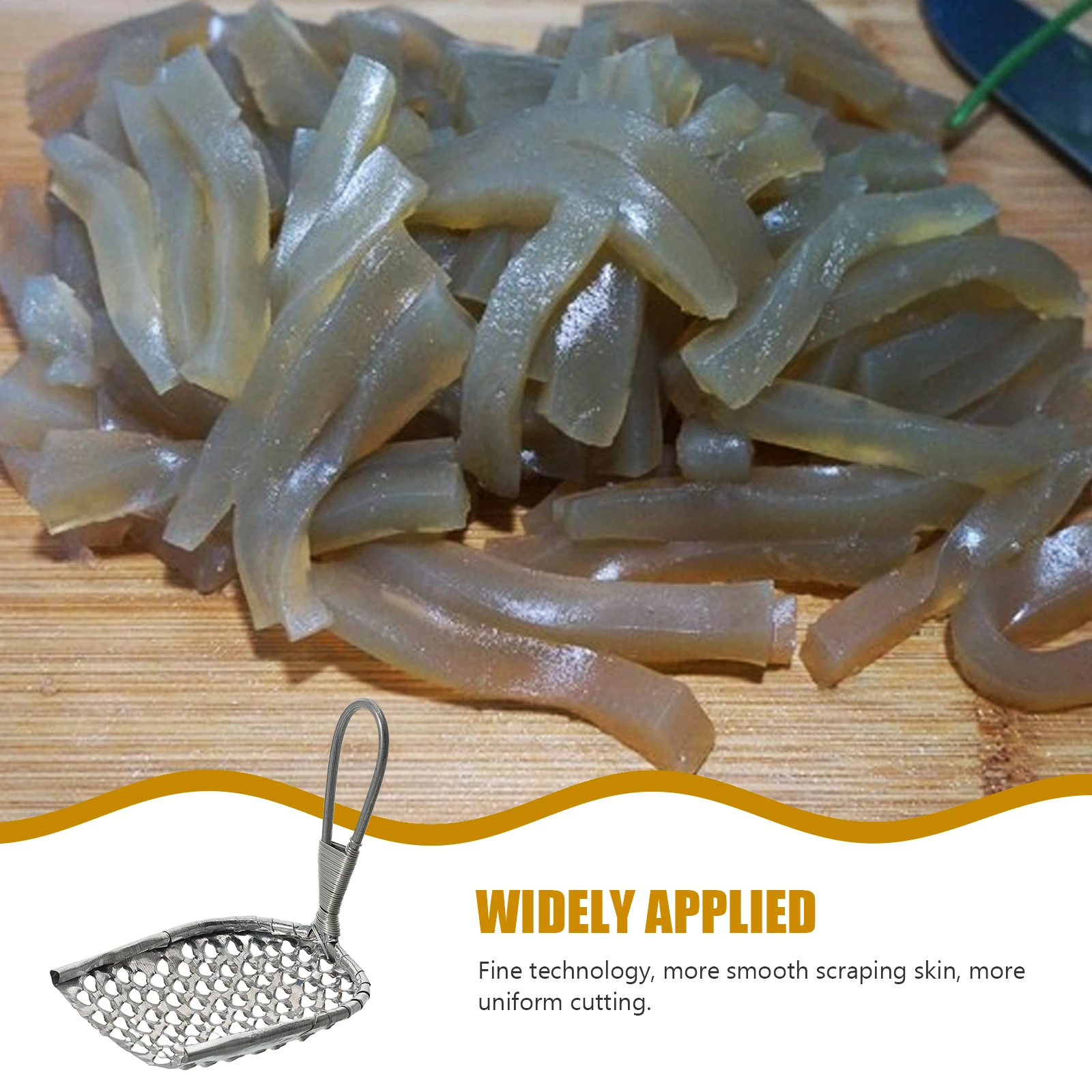 

Liangpi Scraper Jelly Kitchen Tool Stainless Steel Cheese Fruit Manual Noodle Scraper Household Gadgets Copper Cold Practical