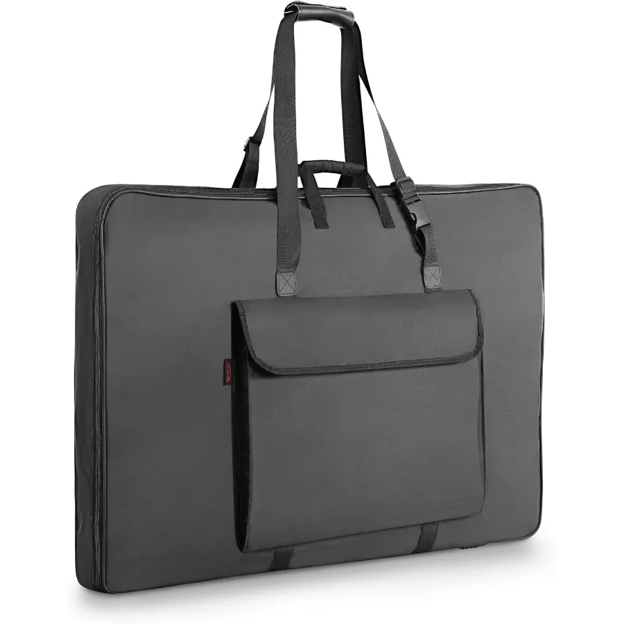 Custodia per portafoglio artistico premium per 24 x 36 opere d'arte Fotografia Schizzo Monitor LCD Pannello solare - Design pieghevole su due lati morbidi con Wat