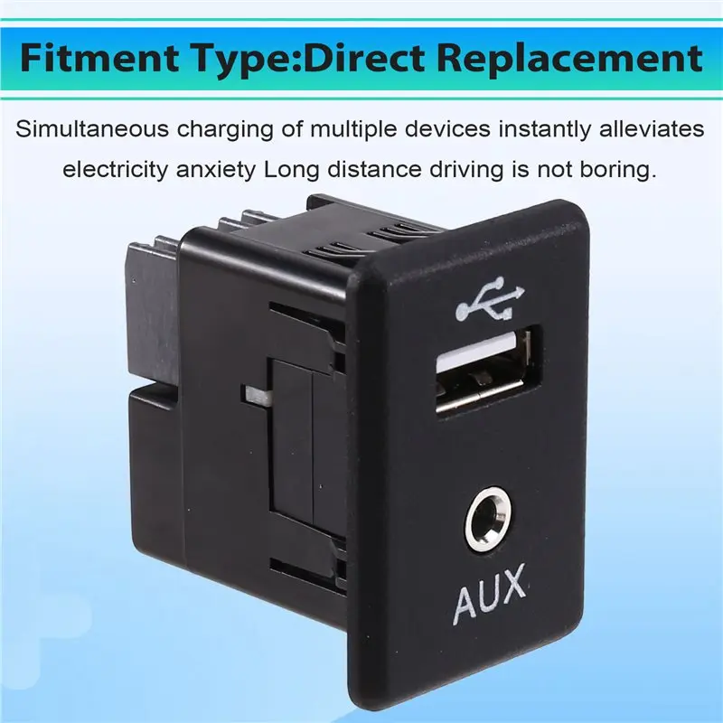 Dual Interface Module 795405024 28023-DF60A USB+ AUX Auxiliary Audio Plug For Nissan Qashqai Tiida Sylphy USB Charge Port-A54R
