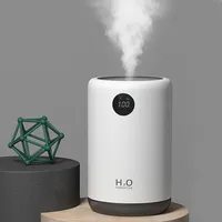 New Wireless Ultrasonic Air Humidifier 500ML Portable Aroma Water Mist Diffuser Battery Life Show Aromatherapy Humidificador