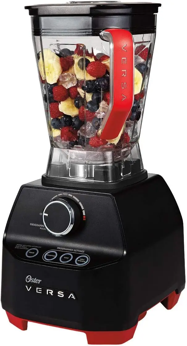 Professional Power Blender 1400 Watts | Stainless Steel Blade Low Profile Jar Perfect for Smoothies, Soups, Black