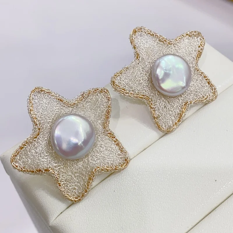 

SGARIT JEWELS Fine Jewelry 14k Gold Filled pearl earrings with Strong Luster Jewellery Original Design