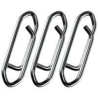 50pc Fishing Snap Power Clip Stainless Steel Speed Clip Topwater Clip Quick Change Fast Link Connector for Crankbait Swimbait