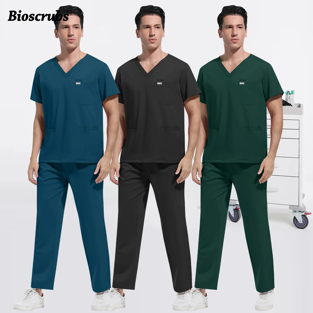 

High Quality Hospital Scrub Set Dentistry Workwear Multicolor Surgical Uniforms Dental Clinic Nurse Work Clothes Lab Accessories
