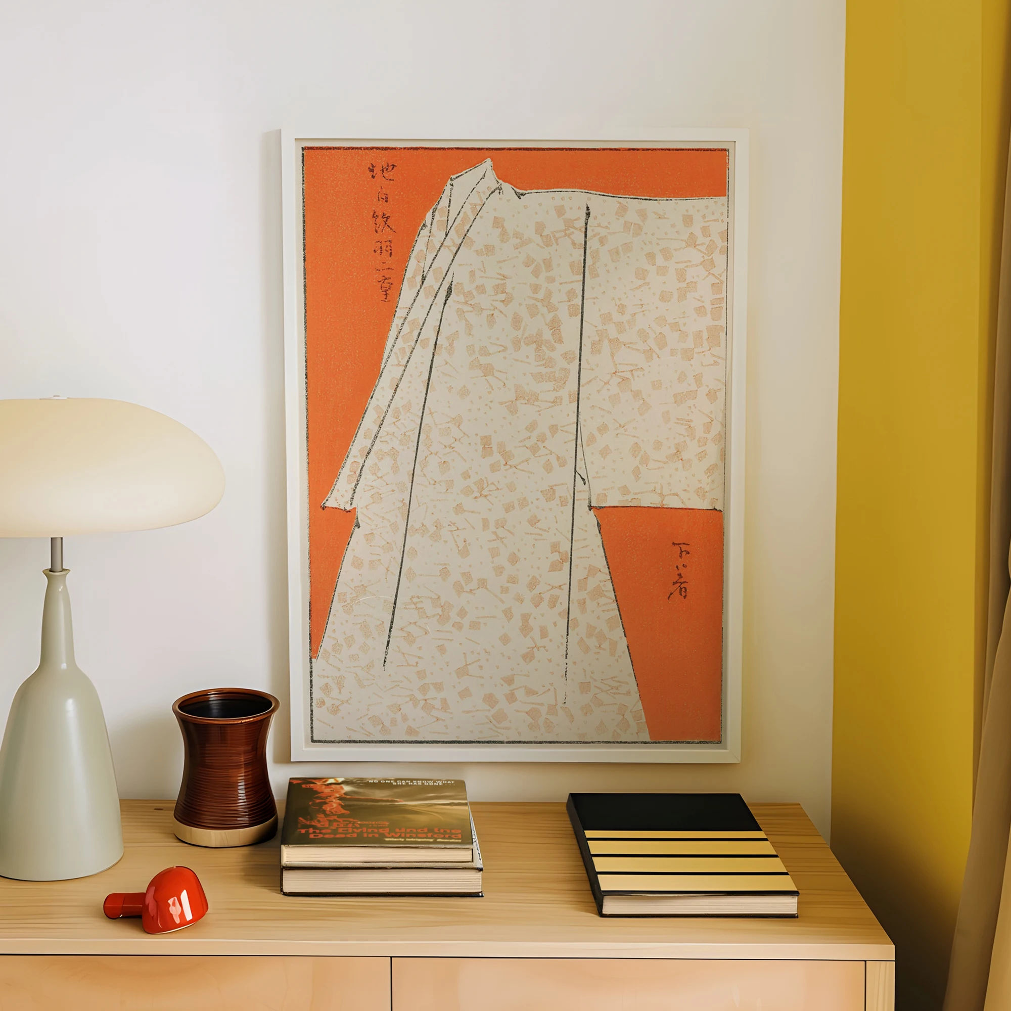 มินิมอลลิสต์สีส้มญี่ปุ่นวาตานา - Home Decor Japanese บทวิจารณ์และราคา