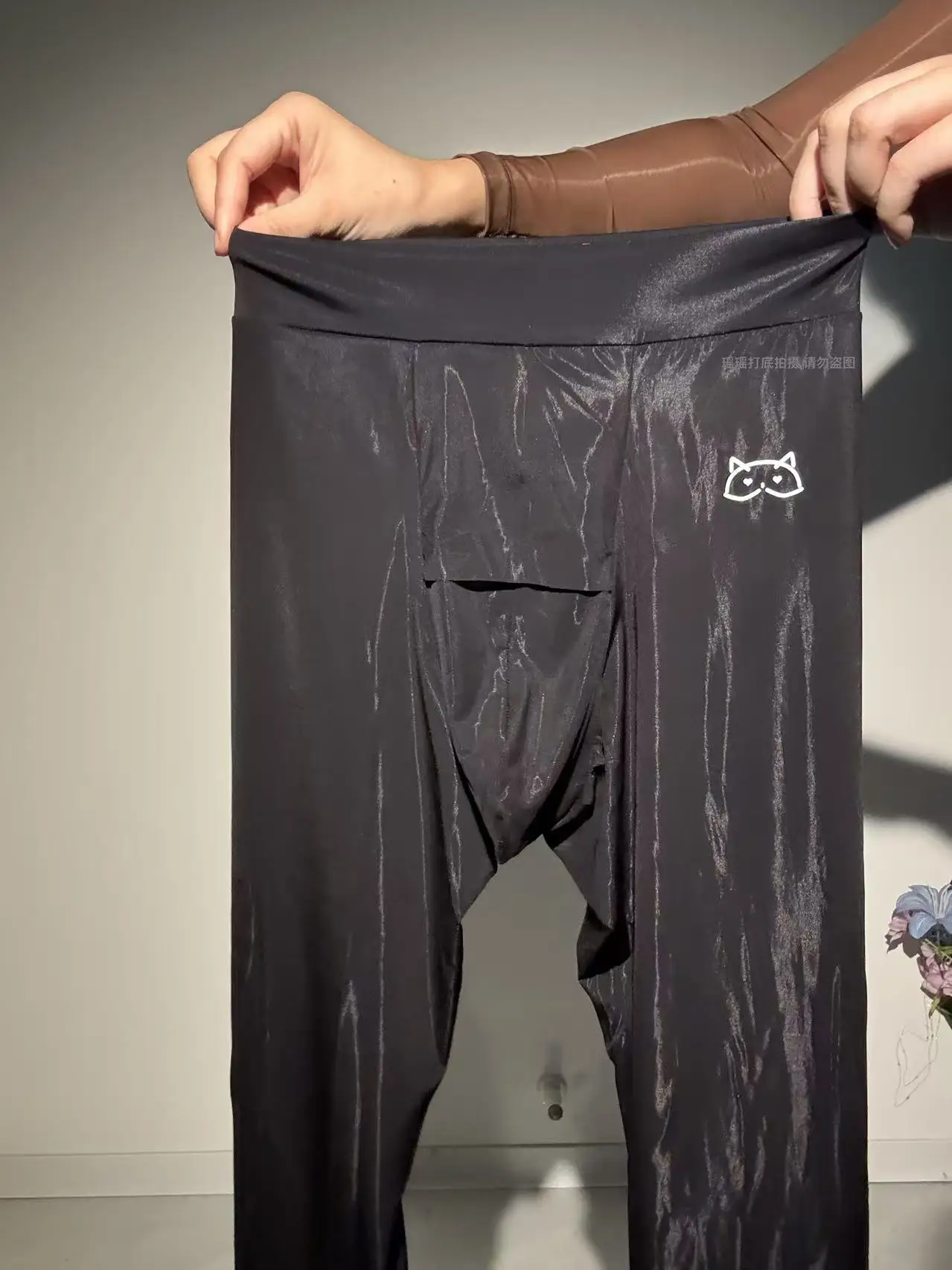 سراويل ضيقة مريحة ثلاثية الأبعاد قابلة للتنفس للرجال، سراويل مرنة للغاية، سراويل ضغط مرنة للرياضة واللياقة البدنية #1