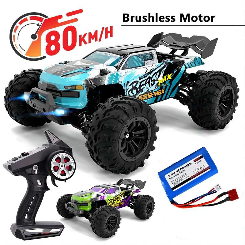 SG116 MAX RC Car 80KM/H High Speed Off-Road Drift Car 4WD 2.4G Brushless Racing Cars SG116 PRO 40KM/H Remote Control Car Toys