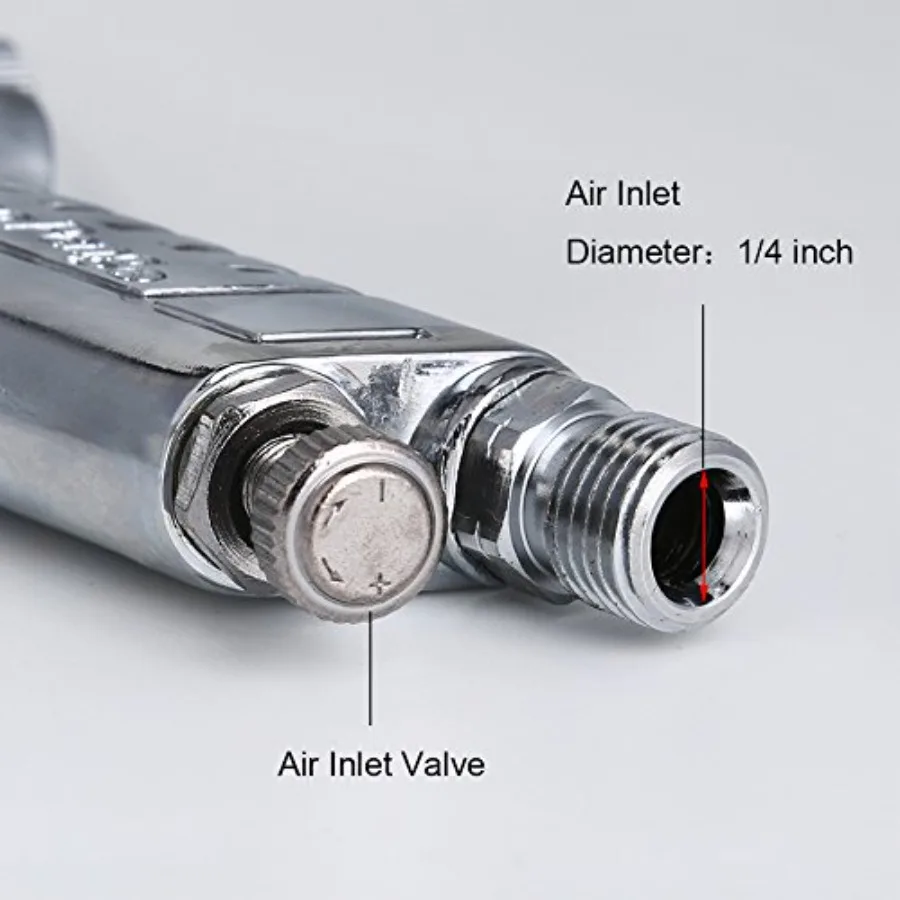 R77P Paint Sprayer Pressure Feed High Efficiency Spray Gun Nozzle Size 2.5mm