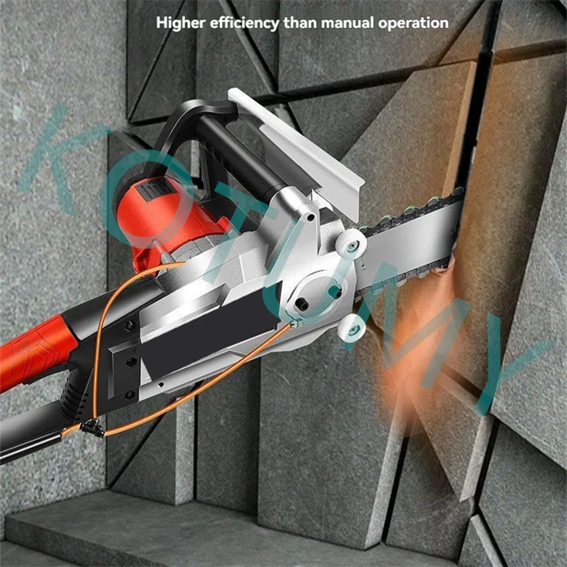 Máquina cortadora de hormigón de mano de 220V, motosierra de hormigón, sierra de cadena de hormigón de diamante, cortadora de pared