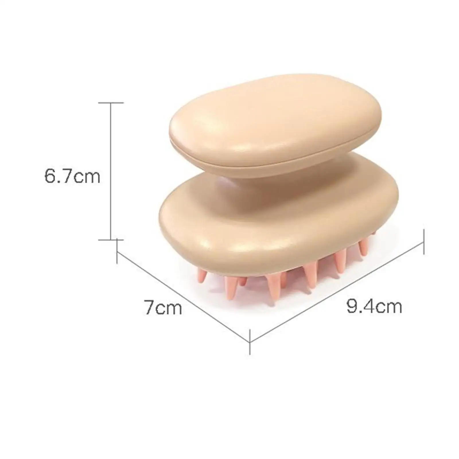 Hair Salon Shampoo Brush Scalp Massager Rubber Head Shower Accessory for Beauty Salons