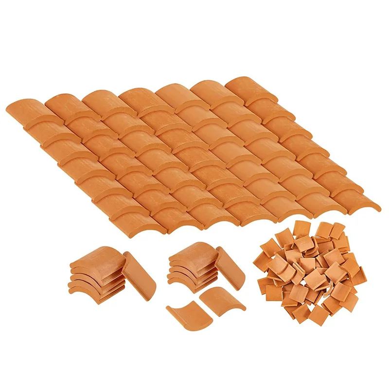 A04F-300 pçs telhas conjunto de construção telhas em miniatura mini casa de bonecas telhas telha falsa casa de bonecas cozinha jardim acessórios
