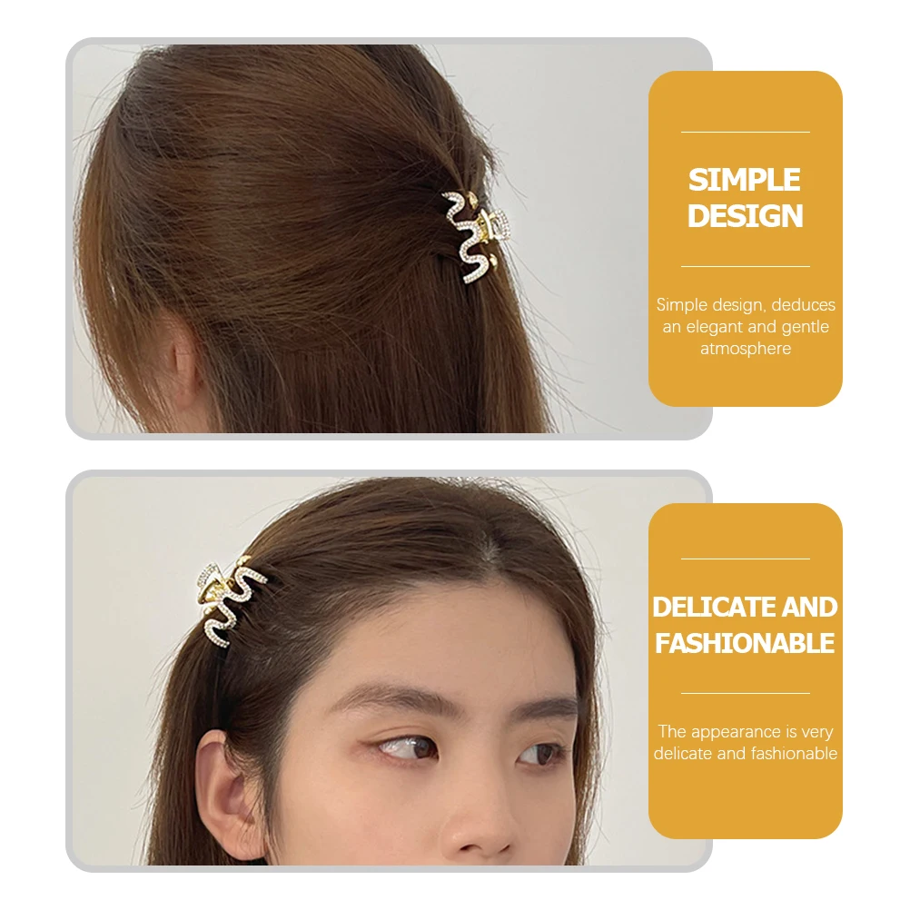 

2Pcs Pearl Hair Claw Clips Fashion Accessories for Women Elegant Hairstyle Outfits Small Hair Claw Clip