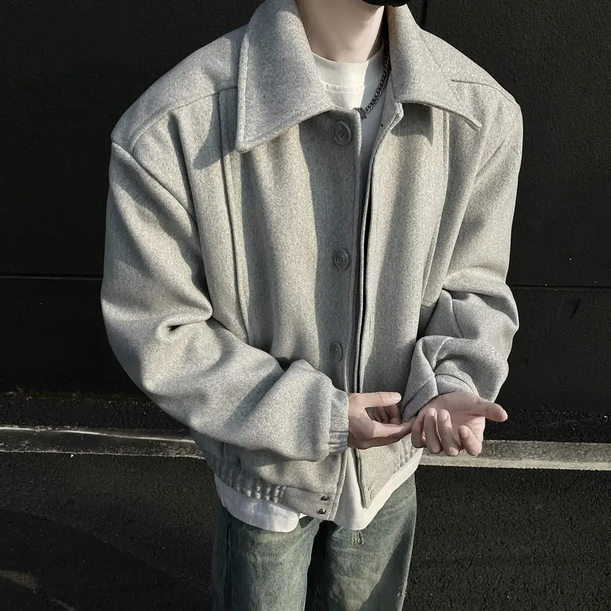 

Мужская куртка из шерстяной смеси: эстетичный стиль для пляжного отдыха, летняя, тонкая, легкая, дышащая, быстросохнущая, с защитой от солнца