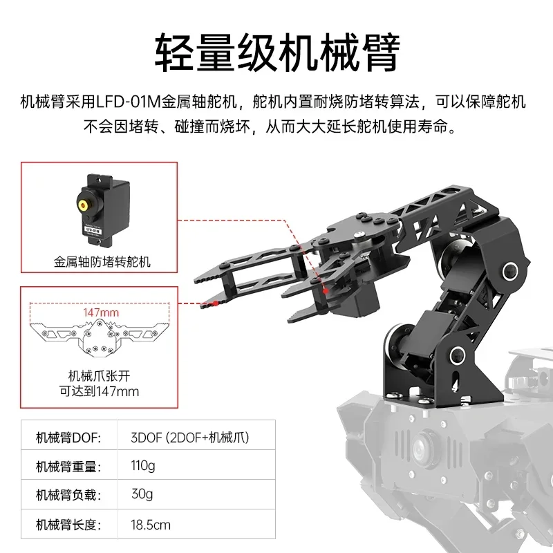 Special robotic arm upgrade prop bag SLAM navigation handling ros robot