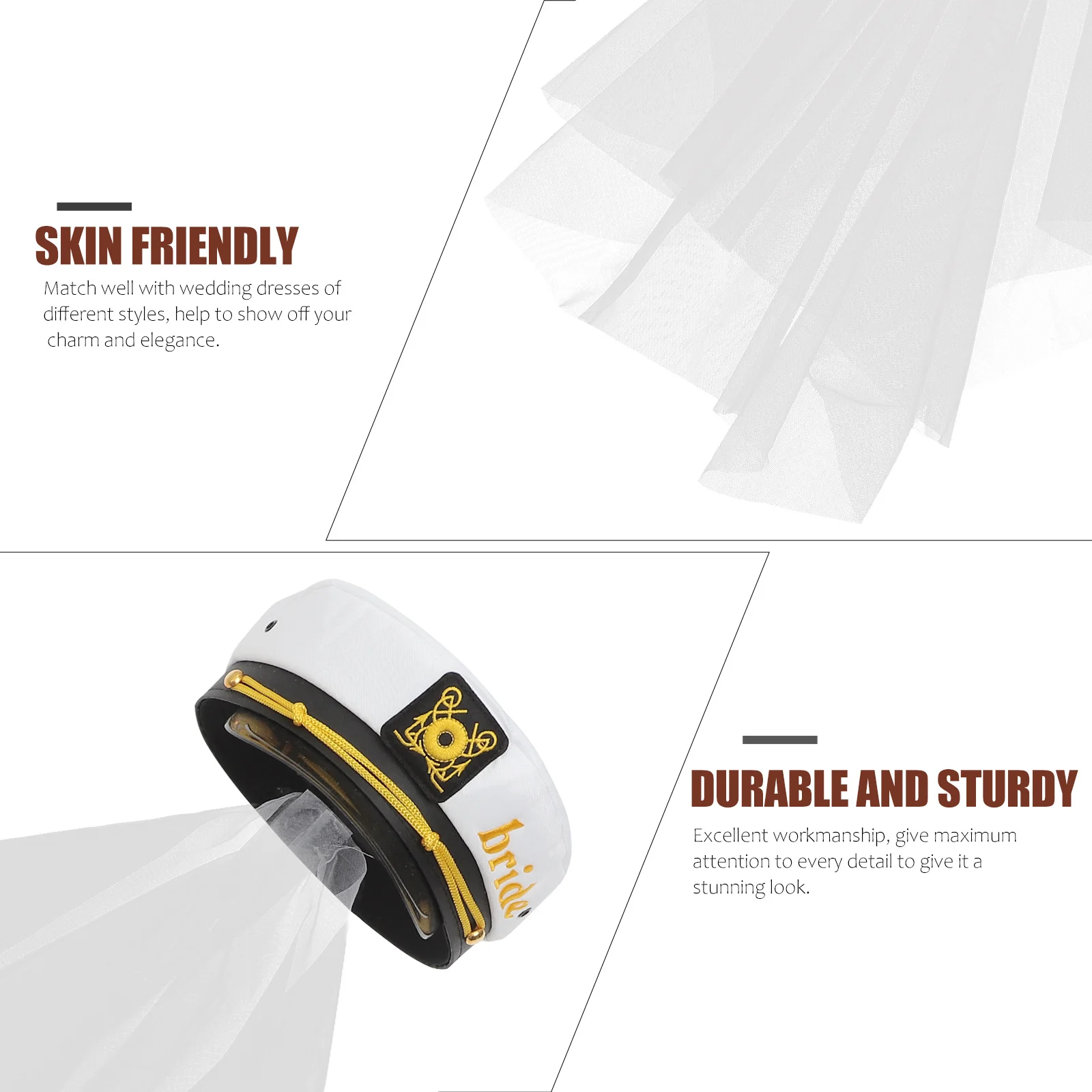 Bride Navy Hat Veil Elegant Wedding Bridal Hair Accessory Party Headpiece Bridal Shower Gift Wedding Hat Bride Hair Accessory