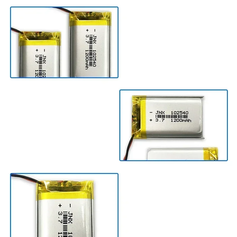 Lipo 3.7V 102540 Lithium Battery 1200mAh Polymer Batteries for Gps Locator Mp3/Mp4 Medical Beauty Equipment Rechargeable Cell