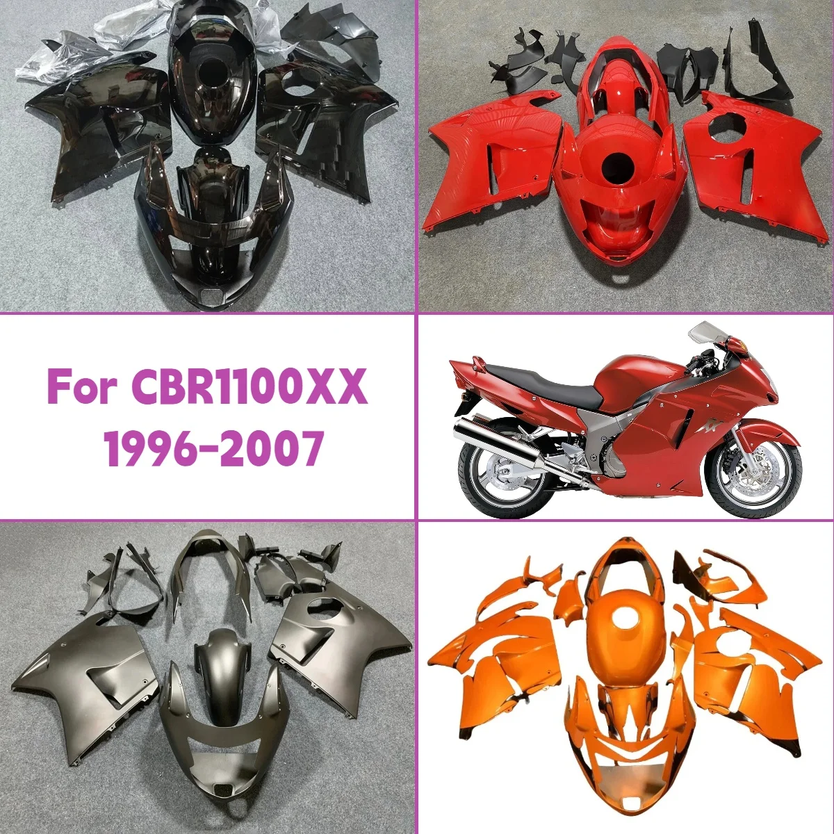 

Комплект обтекателей для мотоцикла Honda CBR1000XX 1996-2007 годов, инжекционный комплект панелей, обтекатели для CBR 1000XX 96-07, новый стиль