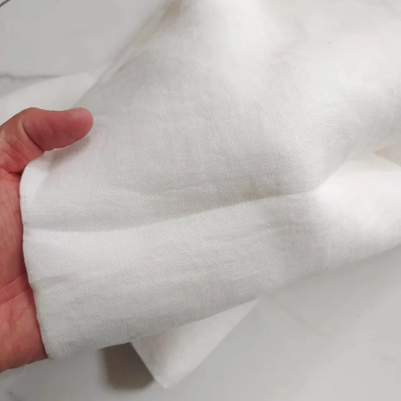 Natural Pure White Lining Fabric for Clothing by Meters Summer Dress Shirt Pants Curtain Cloth Lining Tablecloth Raw Material