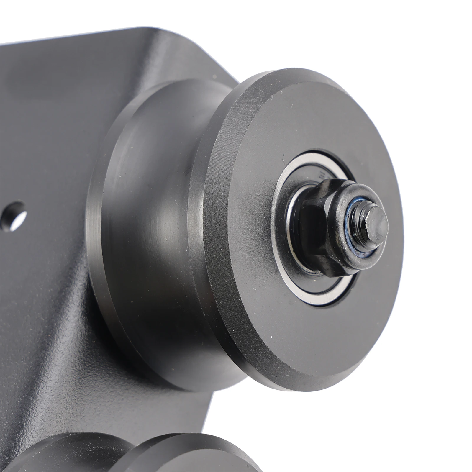 6.6FT Round Tube Rolling Library Sliding Ladder Hardware Kit with Brake