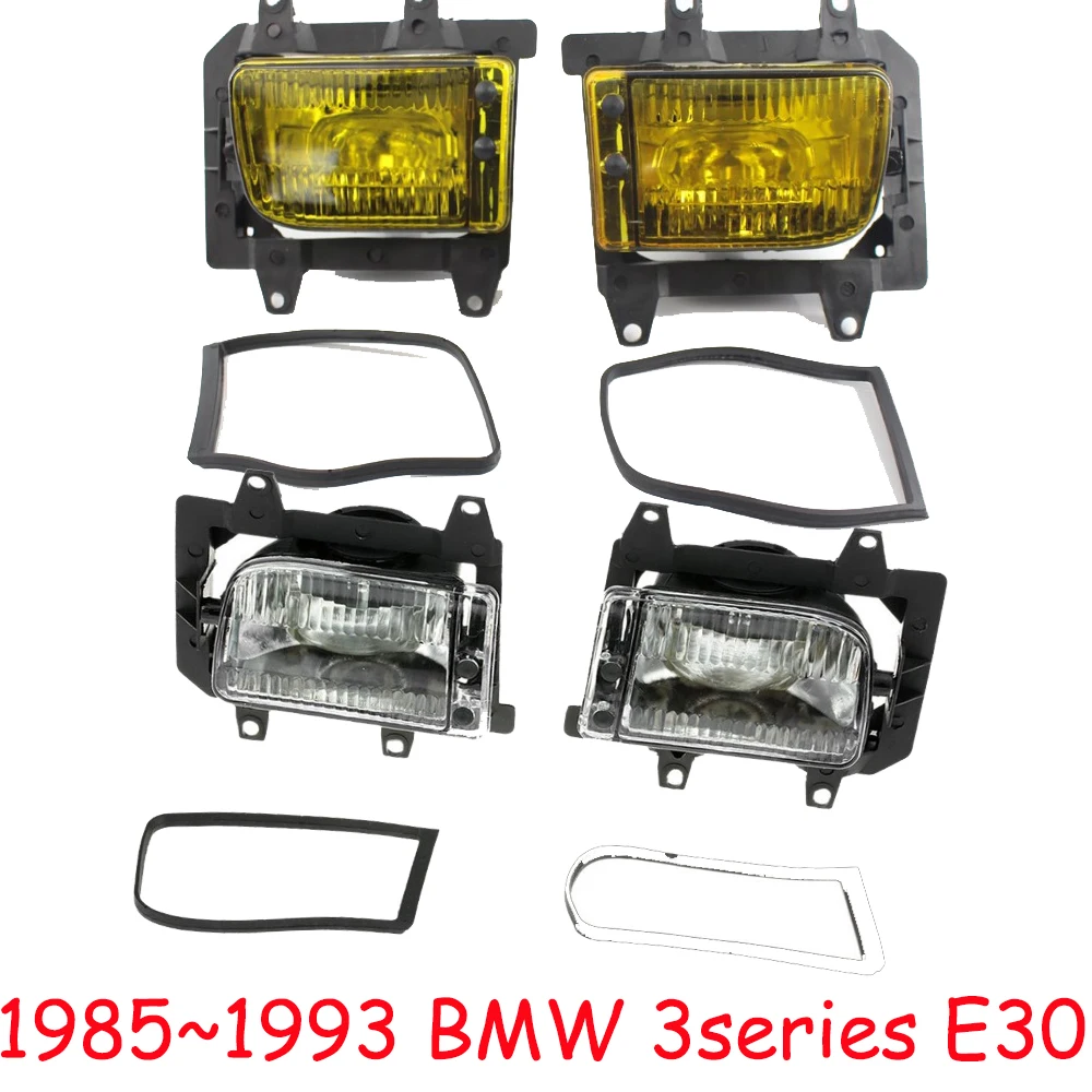 

car bumper headlight for BMW 3series E30 fog light 325i 318i 1985~1993y car accessories halogen bulb for BMW E30 headlamp