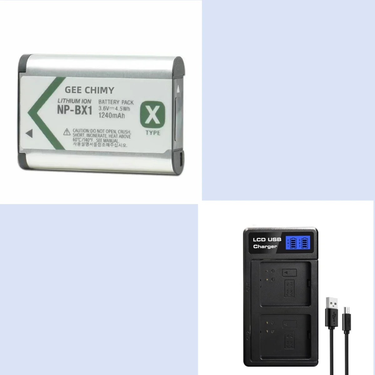 1240mAh NP-BX1 NPBX1 BX1 Camera Battery For Sony DSC RX1 RX100 M3 M2 RX1R WX300 HX300 HX400 HX50 WX350 + USB Charger