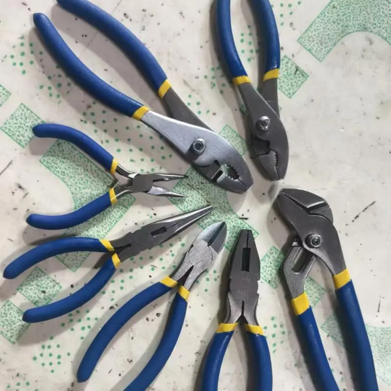 7Pcs Pliers Tool Set, Groove Joint, Long Nose, Slip Joint, Linesman & Diagonal Cutting Pliers, Multi Hand Plier Kit for Home DIY & General Repair