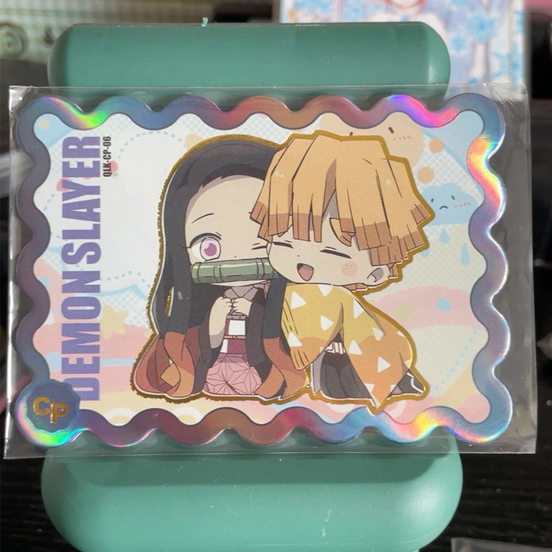 Anime Demon Slayer Kamado Nezuko Kanroji Mitsuri Iguro Obanai Rengoku Kyoujurou Collection Cards Birthday Gifts Children\'s Toys