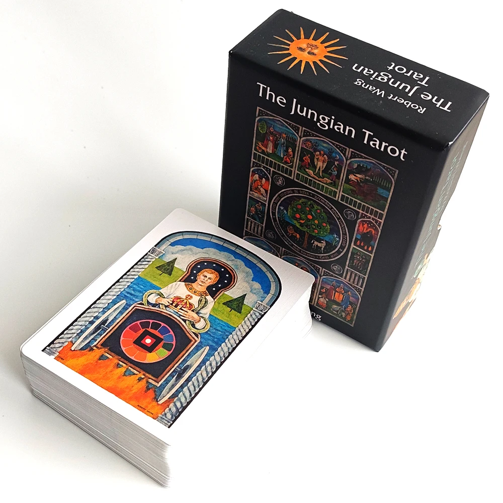 The Jungian Tarot Deck 10.5*7.5cm in Rigid Box, 78 Double-embossed Cards for Active Imagination, Jung Archetypes, Psychology