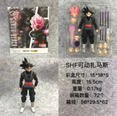 14cm dragon ball preto goku zamasu anime figura de ação super saiyan filme versão dbz modelo vários acessórios brinquedos presentes