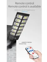 Outdoor Solar LED Lights Waterproof 8000 Lm Super Bright Wall Lamp With Motion Sensor Remote Control Garden Street Light 6