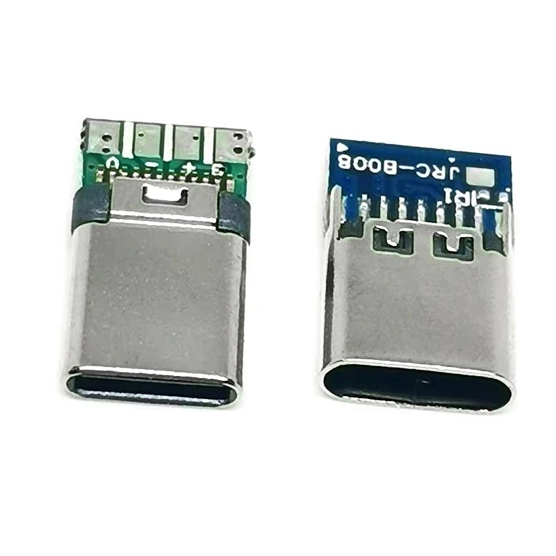 

5/10PCS Type C Male/Female Connectors Jack Tail 14pin Usb Male Plug Electric Terminals welding DIY data cable Support PCB Board