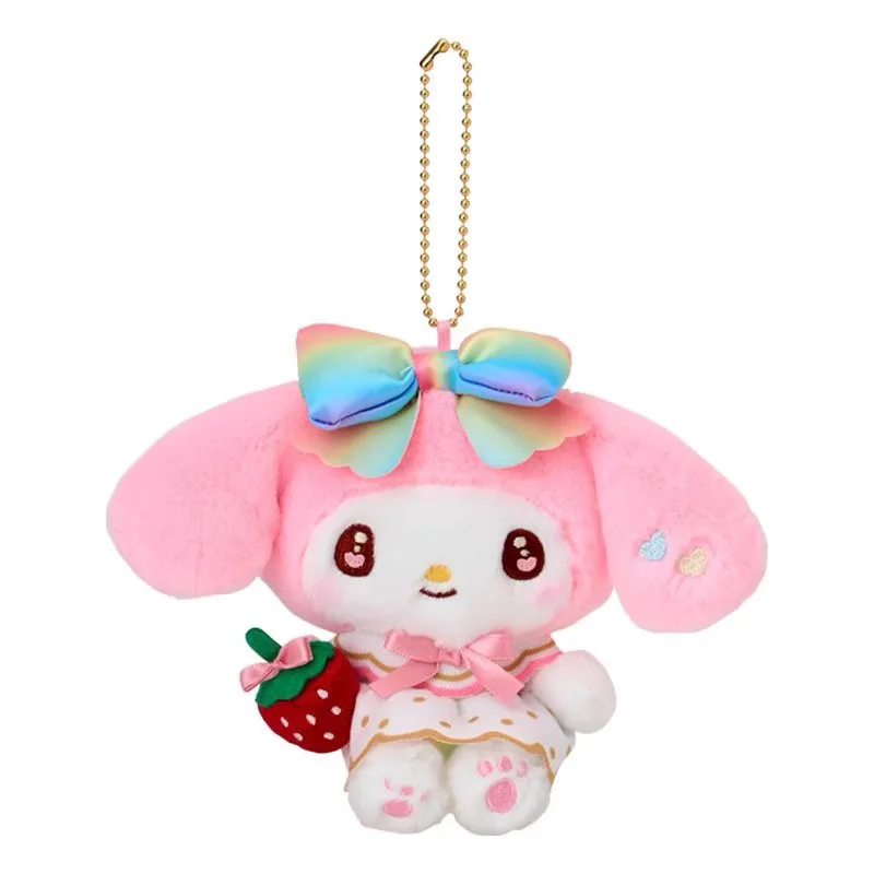 Hello Kitty Strawberry 50e verjaardag Kuromi My Melody Cartoon Kimono staande pluche rugzak hanger meisje cadeau
