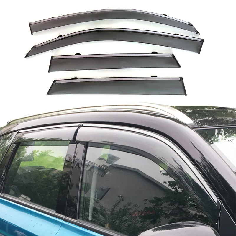 

For Suzuki Vitara 2016-on Window Visors Car Rain Guards Wind Deflectors Sun Vent Shade Auto Exterior Accessories