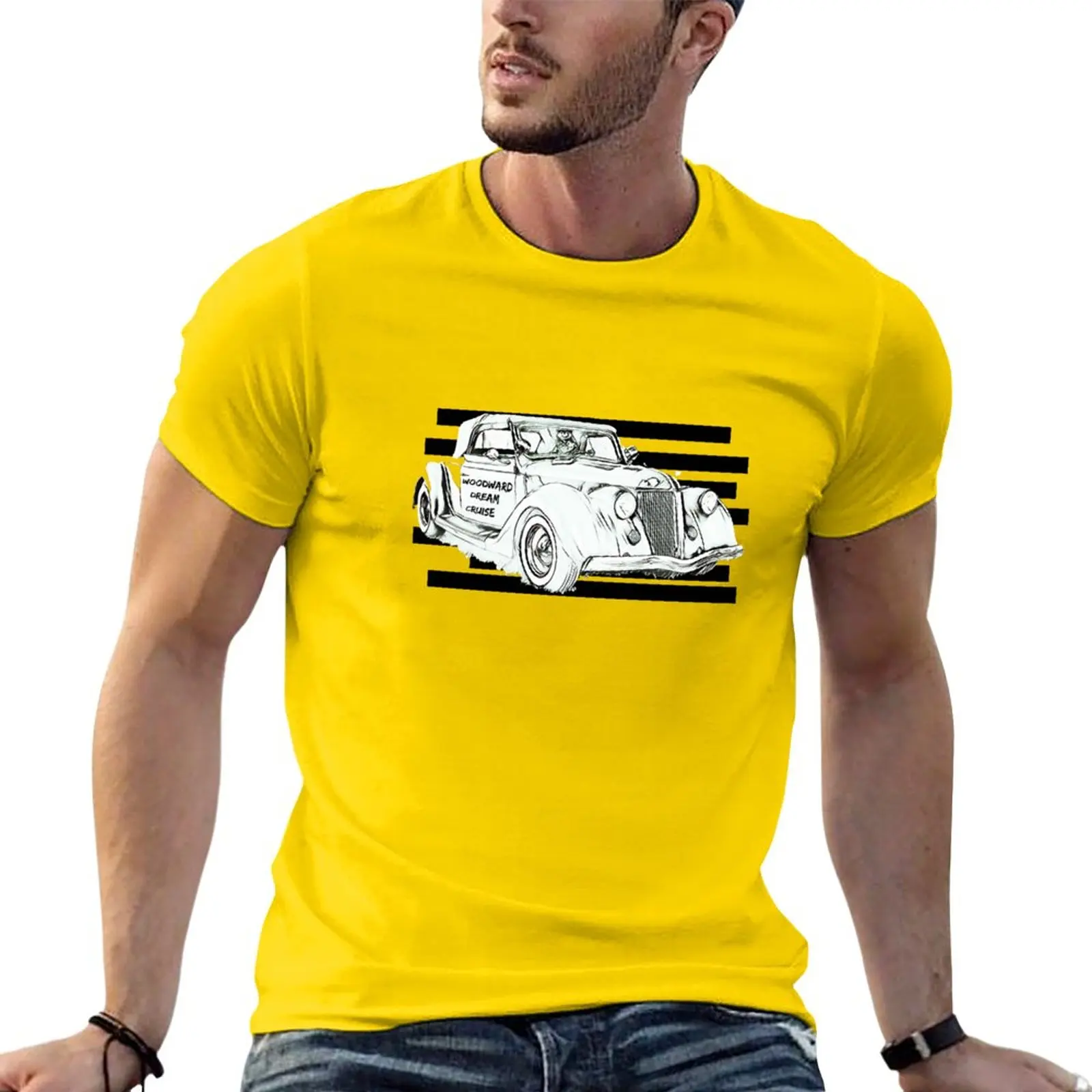 New Woodward Dream Cruise Essential 04 T-Shirt man clothes boys animal print shirt oversized t shirts t shirt for men