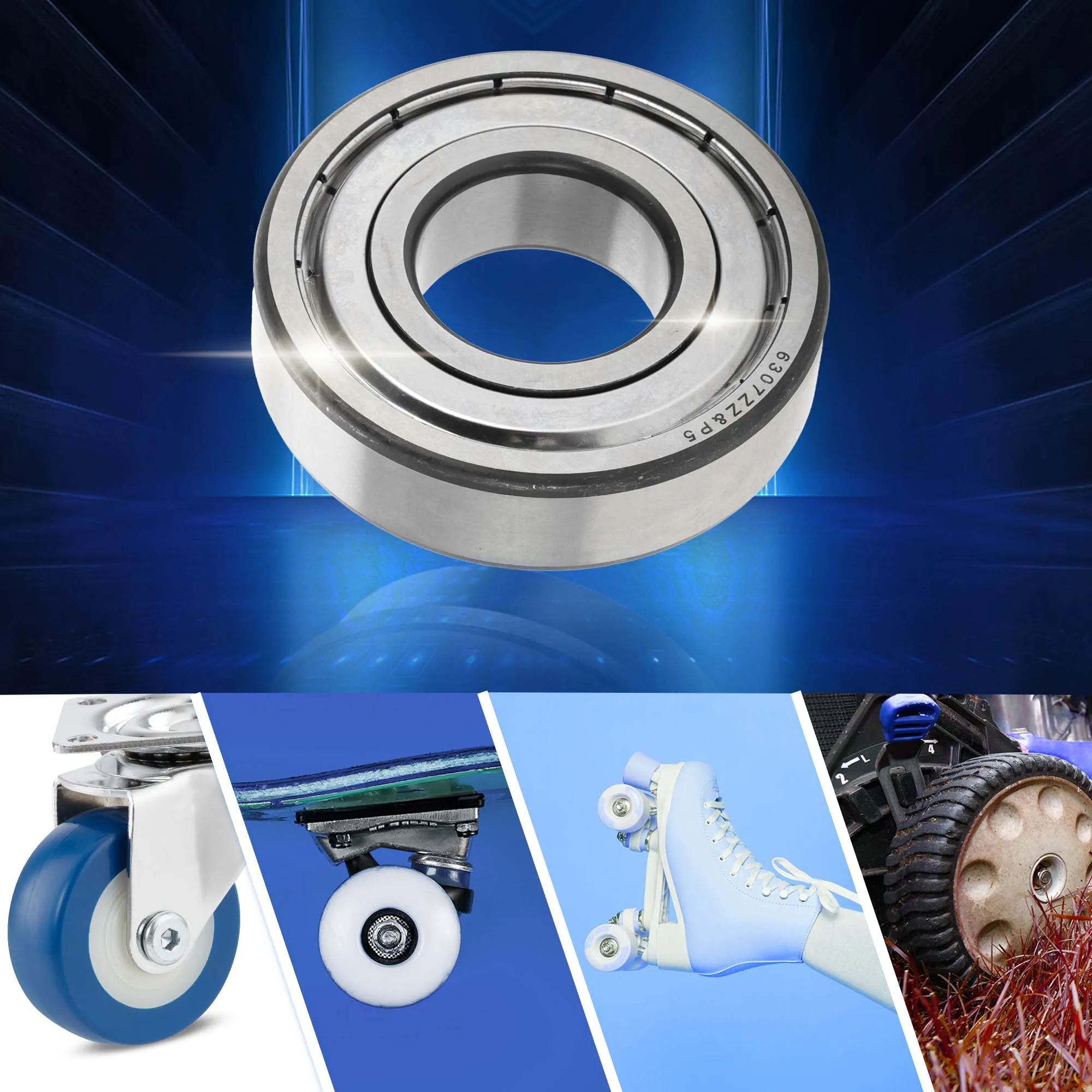 Motoforti 6307ZZ Deep Groove Ball Bearings Lubricated Bearings P5 35*80*21mm Double Metal Seal Car Scooter Skateboard Wheel