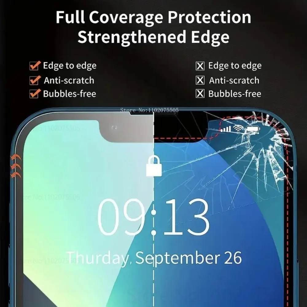 4 stuks Ultra Clear One-Touch Film Applicator Gehard Glas voor IPhone 17 Pro 17 Promax 14 15 Plus 13 Mini 11 12 Promax 16E Films