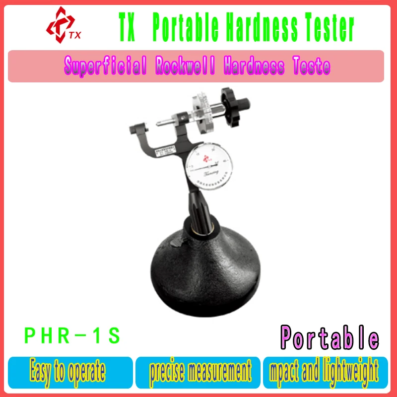 TX PHR-1S/T Superficial Rockwell Hardness Teste thin small For tube Portable Sclerometer Hardness Testing Meter