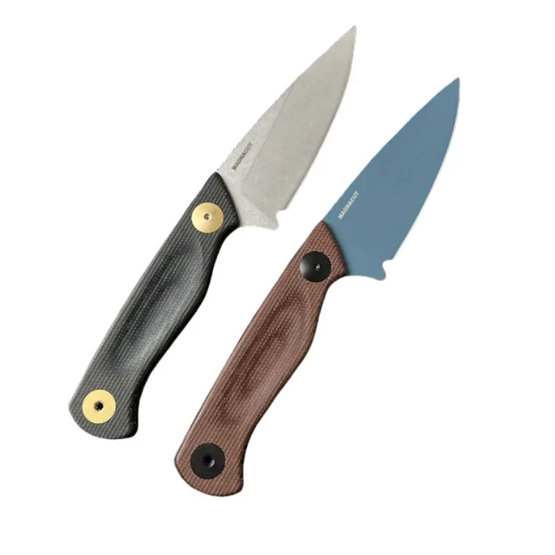 Butterfly BM Dacian 203BT Straight Fixed Blade Knife MagnaCut Blade Flax Handle Tactical Pocket Hunting EDC Survival Tool Knives