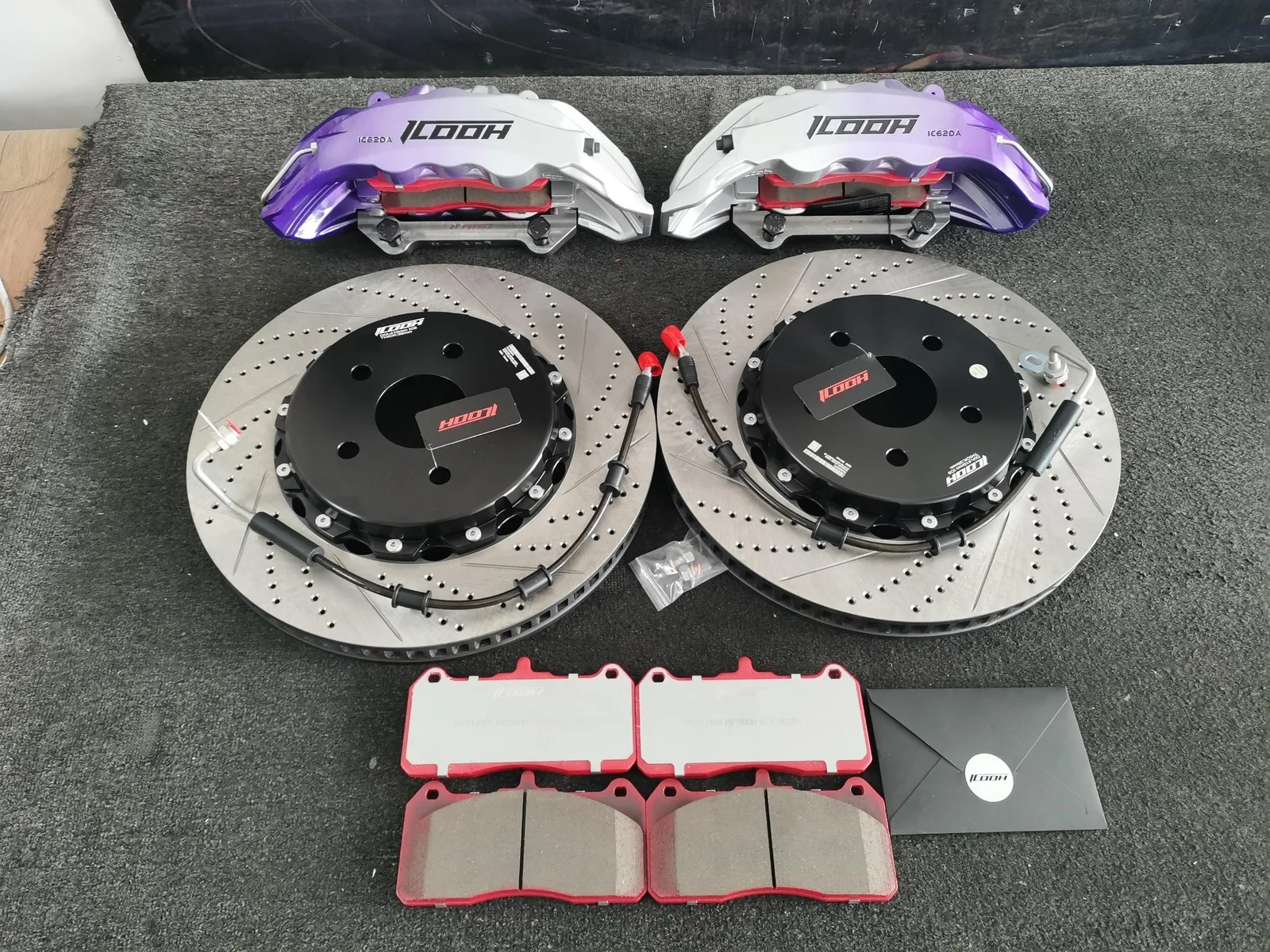 

Высококачественный комплект передних дисковых тормозов IC62 из стали 380X34 с 6-поршневым суппортом подходит для BMW X4 (F26) 2014-2021 гг.