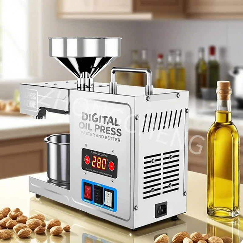 B31 Home Electric Oil Press Machine 220v 110v Cold/Hot Oil Extractor for Peanut/Sesame/Sunflower Oil Press Machine ﻿