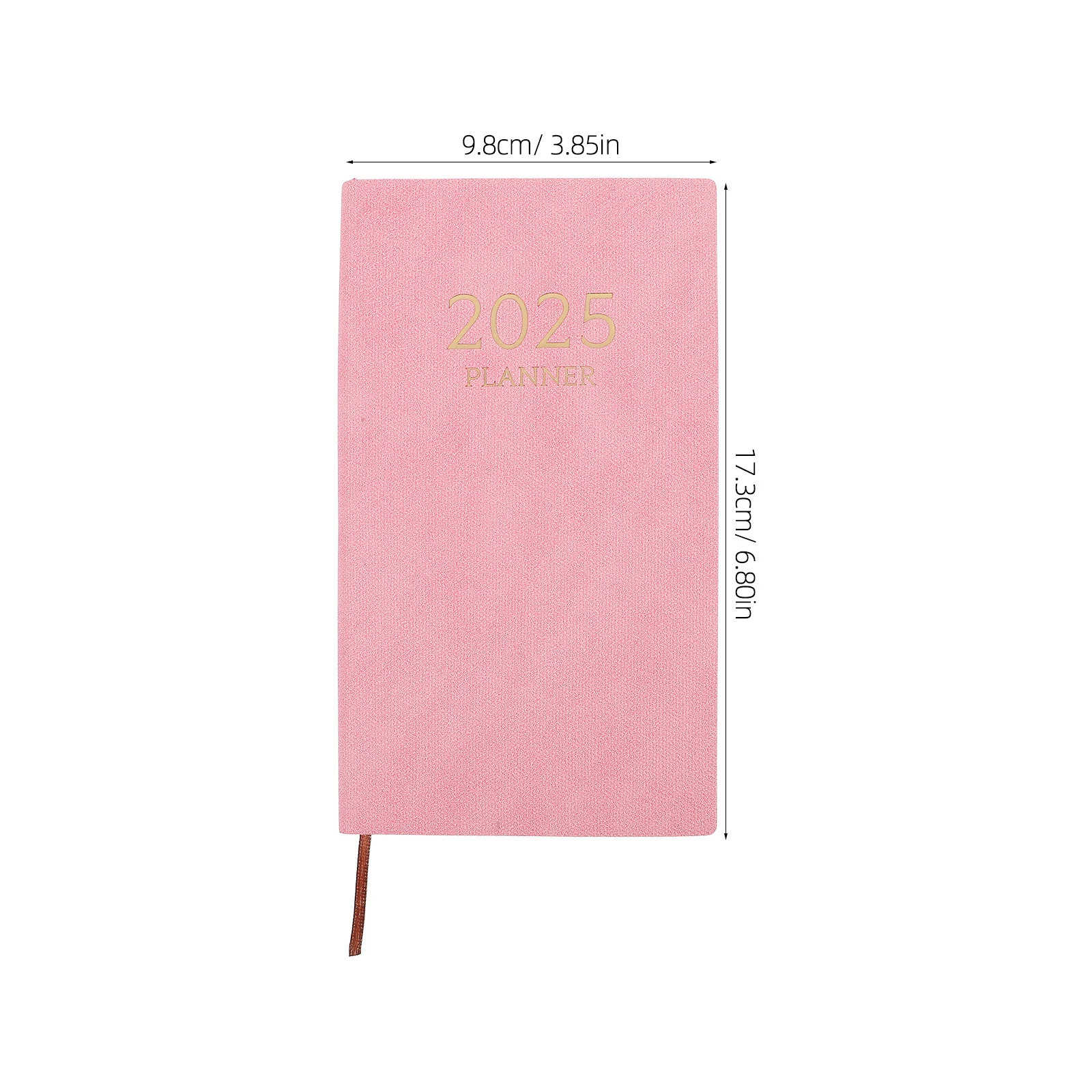 2025 Small Daily Planner A6 Size Monthly Index Weekly Schedule Notebook for Work Office Agenda Calendar Organizer Journal Book