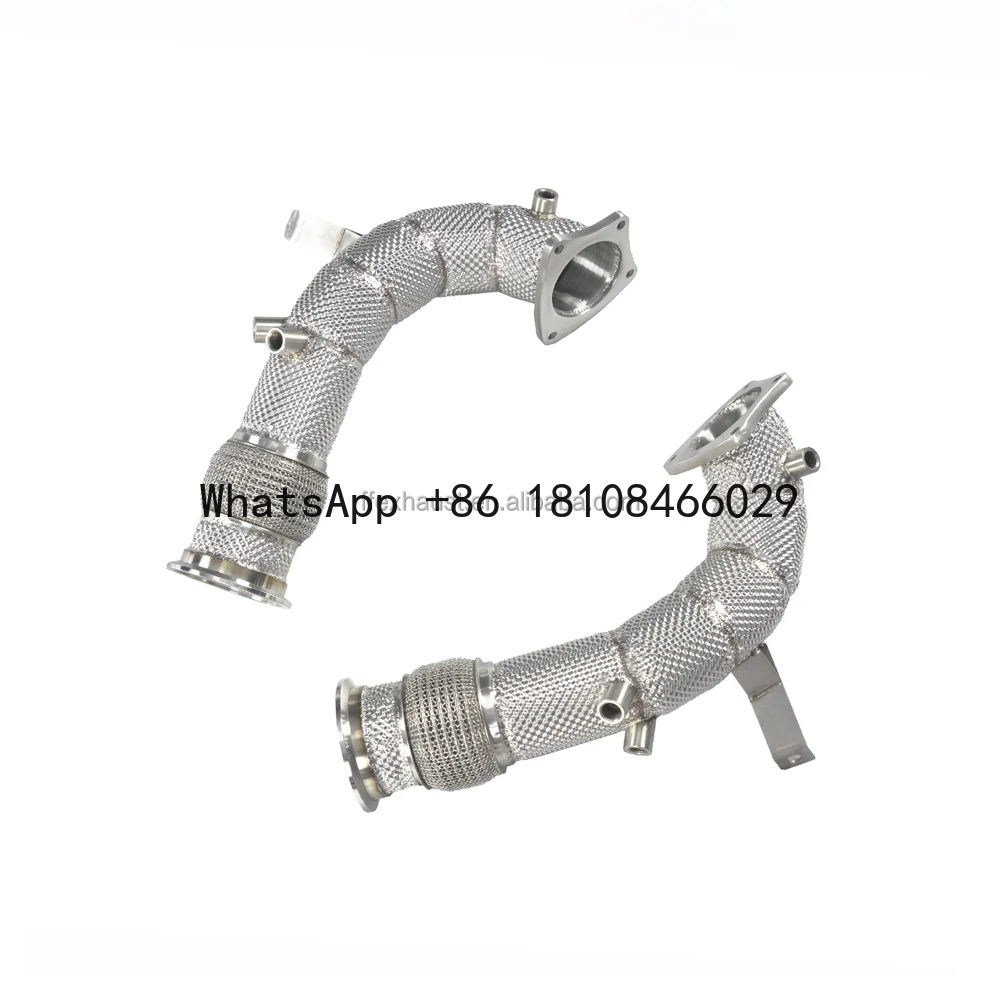 

Custom High Performance Exhaust Downpipe for Audi R8 V10 5.2 New OPF Headers Exhaust Downpipe