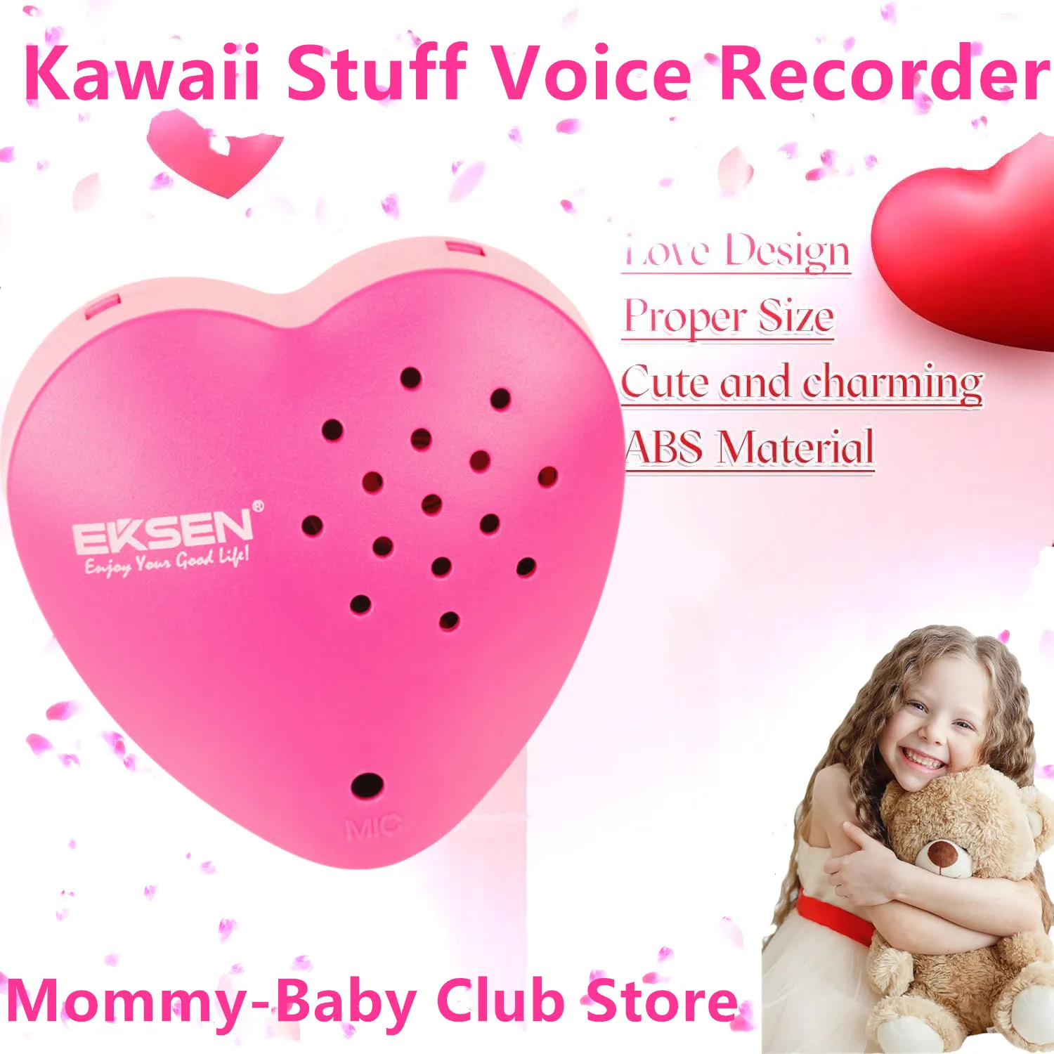 Teacher Gifts Kawaii Bear Voice Recorder Baby Toy Voice Box Recordable Sound Module for Stuffed Dolls School Gifts