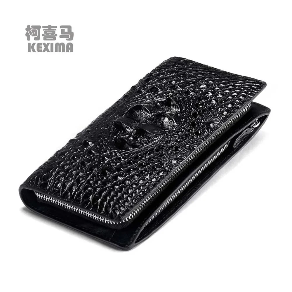 

yuanyu new crocodile handbags import crocodile male wallet long bag Hand caught wallet