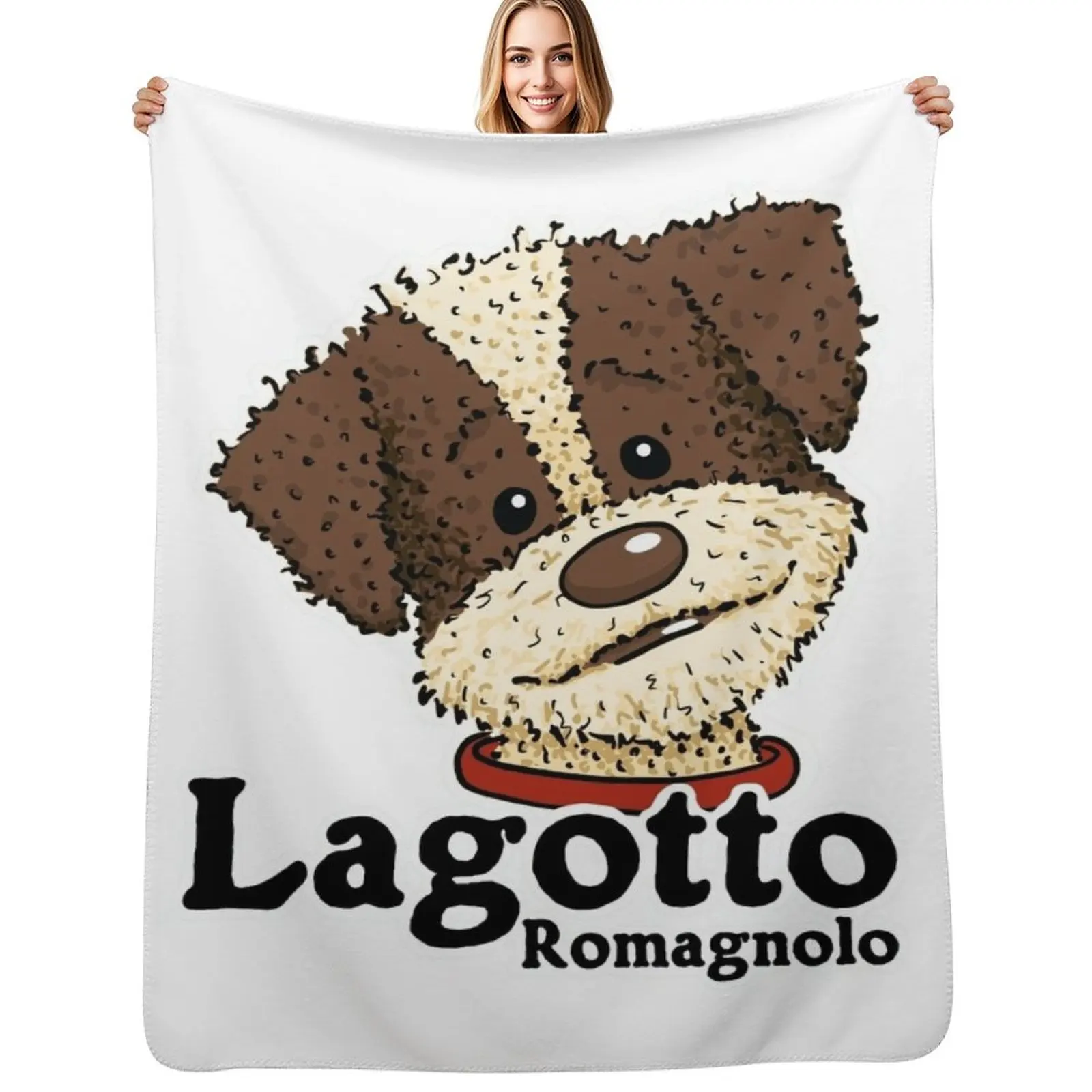 

Lagotto Romagnolo Throw Blanket Durable Warm Blanket for Daily Home Use