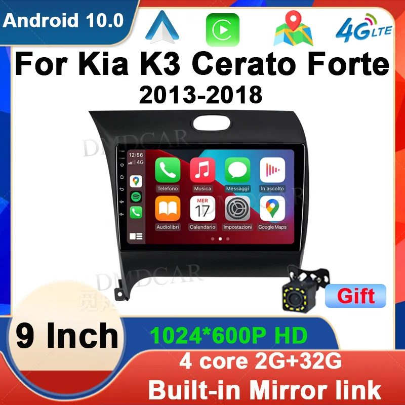 

Car Radio For Kia K3 Cerato 3 Forte 2013-2018 Android 10 Multimedia Video Player GPS Navigation Stereo DVD Head Unit 4G WiFi DSP