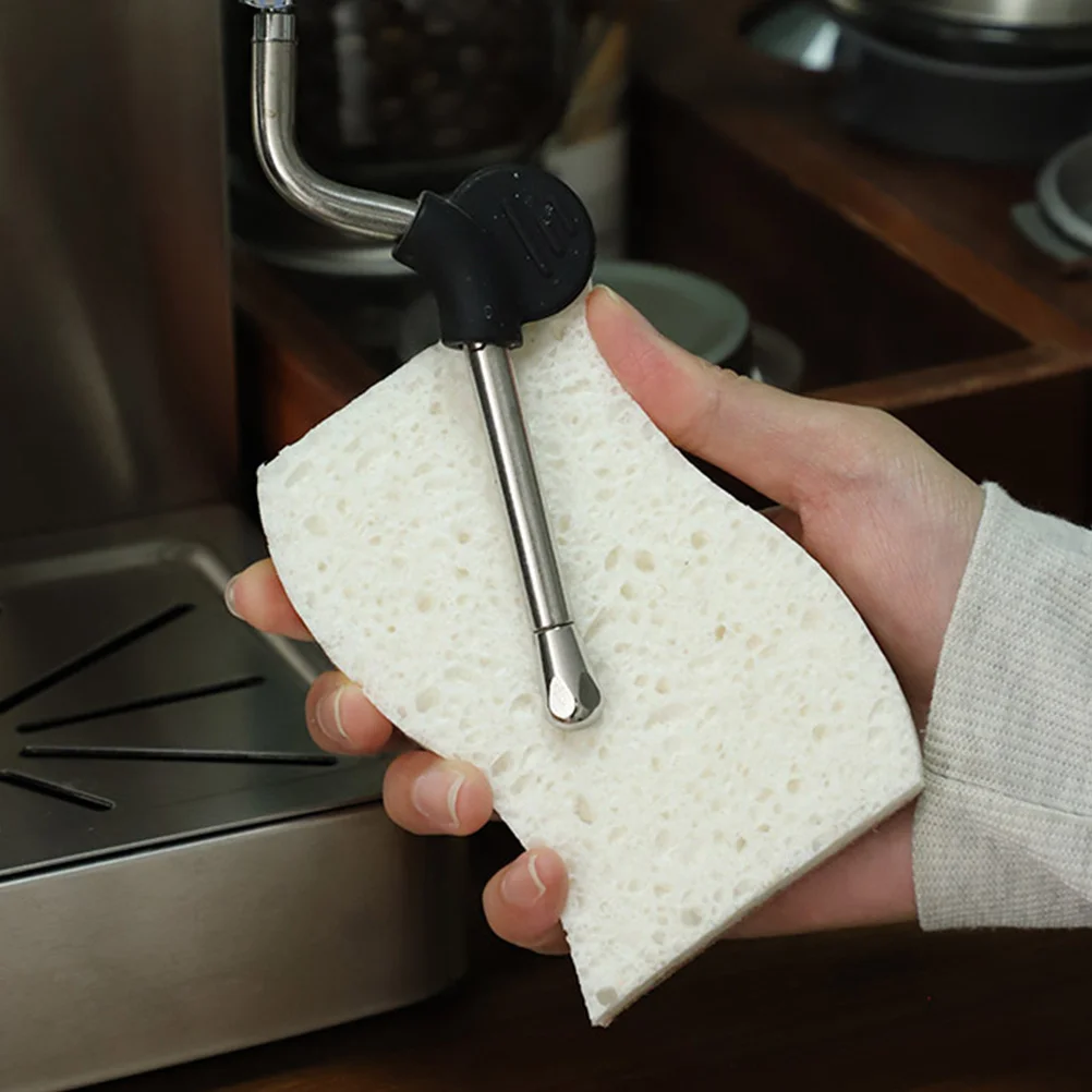 

6pcs Kitchen Cleaning Multi-Function Dish Scrub Sponge Reusable Household Cleaning Supply Compact Wok Sponge For Pots Dishes