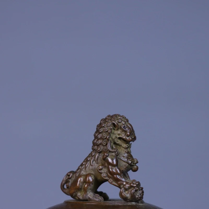 Pure copper dragon ear lion home use, indoor aromatherapy, tea ceremony ornament, incense burner for offering
