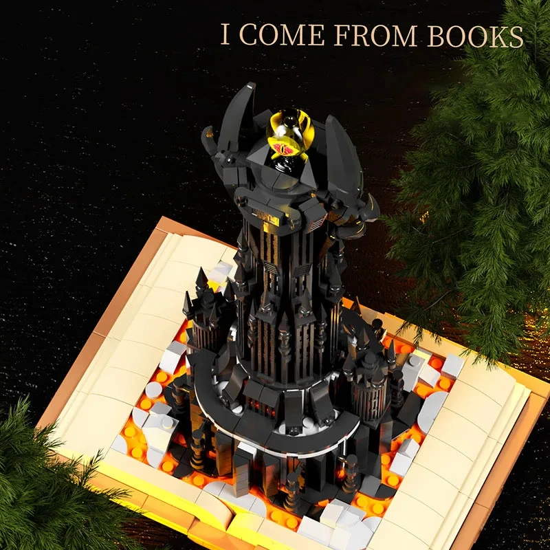 Magic Castle Bricks The Rings Dark Tower Of Orthanc Street Dark Tower Barad Dur Constructor Building Blocks Toys Gifts Adults